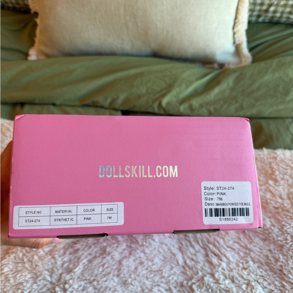 Sugar Thrillz Pink Marabou Platform Heels – Size 7 – Like New w/ Box - Picture 3 of 6